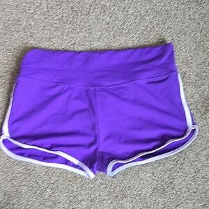 Reebok Purple Athletic Shorts Lightweight Moisture-Wicking